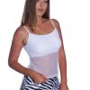TS5B7896 Mesh Body Scoop Neck Cami