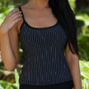 c156e blk wh str Supportive Singlet top-Sale