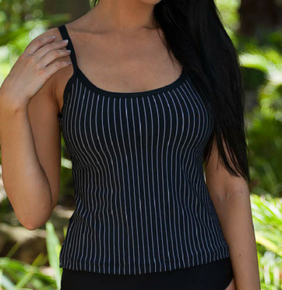 c156e blk wh str Supportive Singlet top-Sale