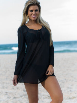 rk1_6982 Mesh Coverup Shirt