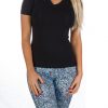 studio_session-503_1 V neck short sleeve top-Sale