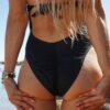 DSC04635 (Medium) Pammy Scrunced Brazilian Bum One Piece Bust Enhancer